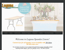 Tablet Screenshot of lagunaspandexlinens.com